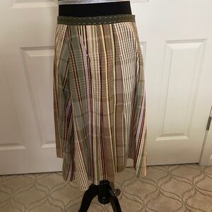 Gunex cotton flared midi skirt